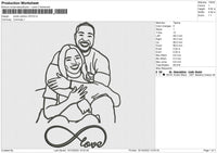 Photo outline v16 Embroidery