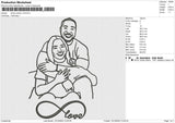 Photo outline v16 Embroidery