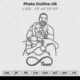 Photo outline v16 Embroidery