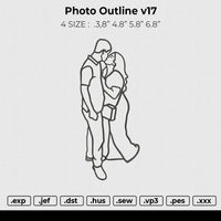 Photo outline v17 Embroidery
