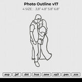 Photo outline v17 Embroidery