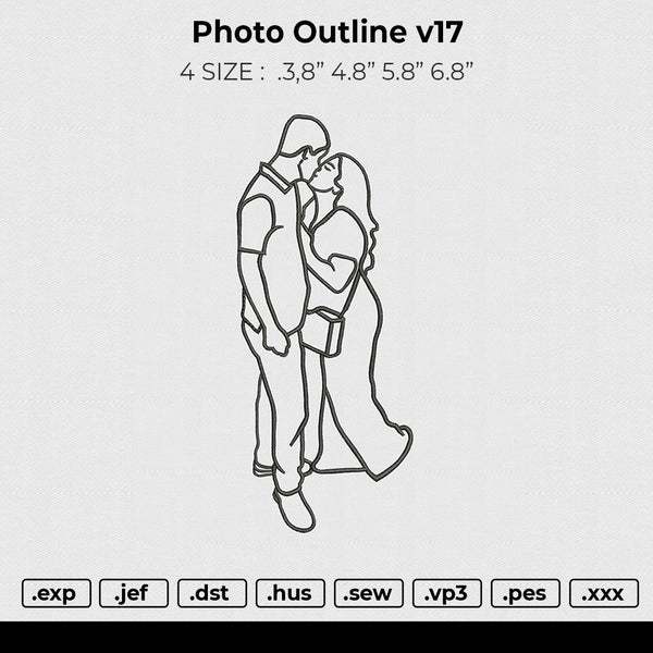 Photo outline v17 Embroidery