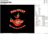 Spicy 0801 Embroidery File 6 sizes