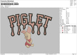 Piglet Drip Embroidery