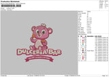 Pink Bear Embroidery File 6 sizes