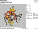 Pokemon Magikarp Embroidery