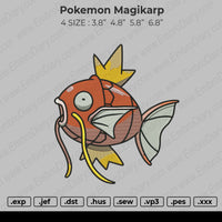 Pokemon Magikarp Embroidery