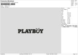 Playboy0401 Embroidery File 6 sizes