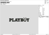 Playboy0401 Embroidery File 6 sizes