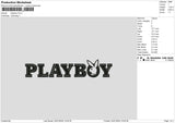 Playboy0401 Embroidery File 6 sizes