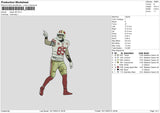 Player 85 Embroidery File 6 size