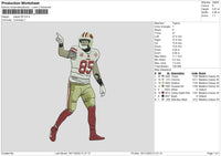 Player 85 Embroidery File 6 size