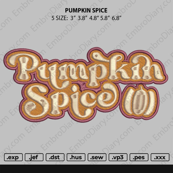 Pumpkin Spice Embroidery