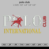 Polo Club Embroidery