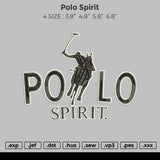 Polo Spirit Embroidery