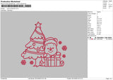 Pooh Xmas 02 Embroidery File 6 sizes