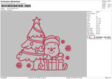 Pooh Xmas 02 Embroidery File 6 sizes