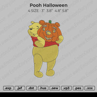 Pooh Halloween Embroidery