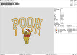 Pooh Melt V2 Embroidery File 6 sizes