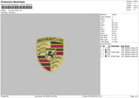 Porsche0310 Embroidery File 6 sizes