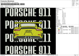 Porsche1801 Embroidery File 6 sizes