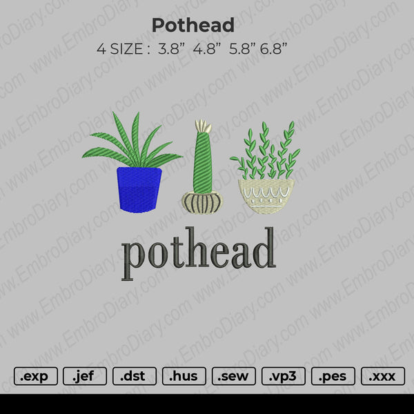 Pothead Embroidery