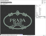 Prada Milano Oval Embroidery