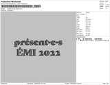 Present e s emi 2022 Embroidery