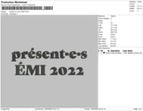 Present e s emi 2022 Embroidery