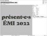 Present e s emi 2022 Embroidery