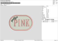 Pink Oval Embroidery File 6 sizes