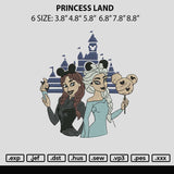 Princess Land Embroidery File 6 sizes