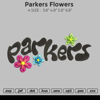 Parkers Flowers Embroidery