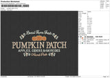 Pumpkin Patch Embroidery