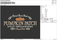 Pumpkin Patch Embroidery