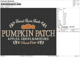 Pumpkin Patch Embroidery