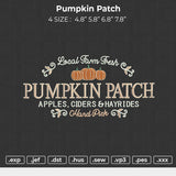 Pumpkin Patch Embroidery