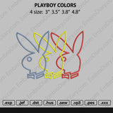 PLAYBOY COLORS Embroidery