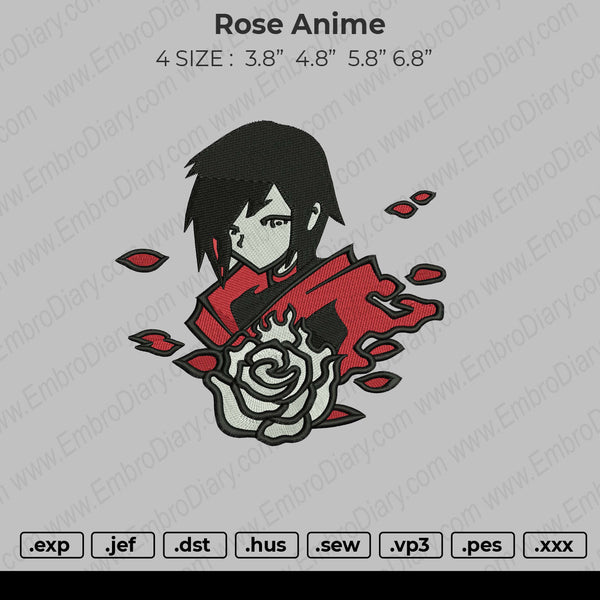 Rose Anime Embroidery