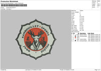 Ram Sports Embroidery File 6 sizes