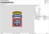 Airbone Embroidery File 6 sizes