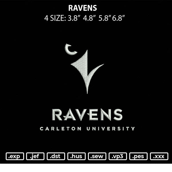 Ravens Embroidery