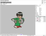 Rock Lee Drunk Embroidery