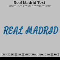 Real Madrid Text