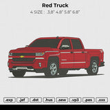 Red Truck Embroidery