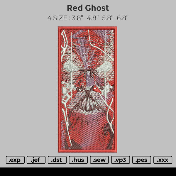 Red Ghost Embroidery