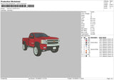 Red Truck Embroidery File 6 sizes