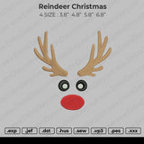 Reindeer Christmas Embroidery
