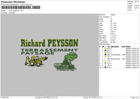 Richard P Embroidery File 6 sizes