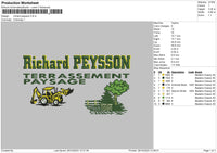 Richard P Embroidery File 6 sizes